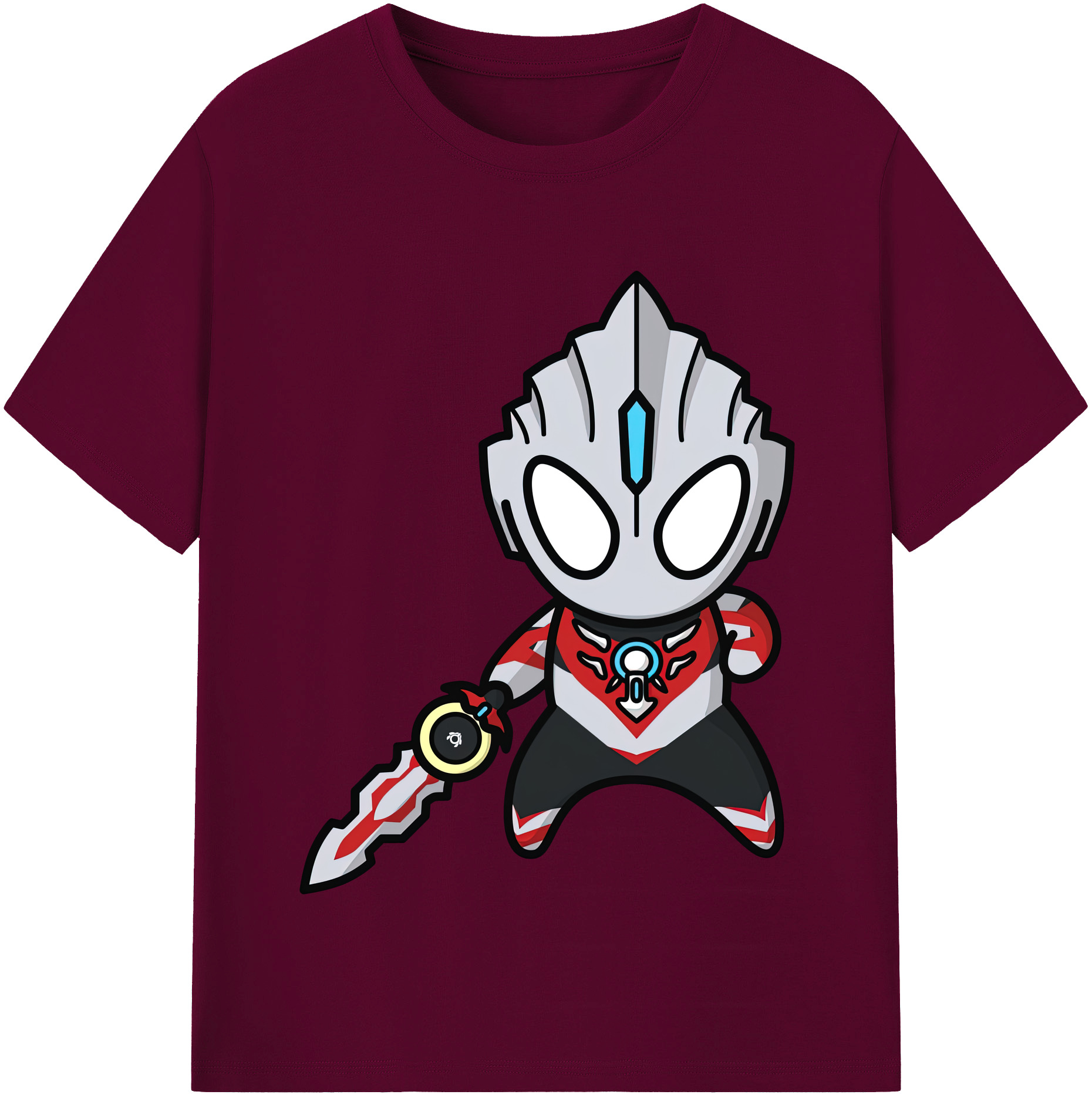 （画像用） ウルトラマン Ultraman レディースカジュアルプリントTシャツ（綿100％）